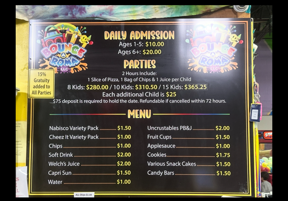 bounce aroma bounce house pricing ohio